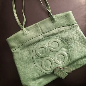 COACH Tote Kelly Green